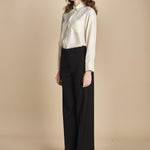 pantalone palazzo fresco lana VISIVO 2525136031600 GRIGIO weekend maxmara 