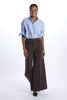 ORIANA denim over ribbed