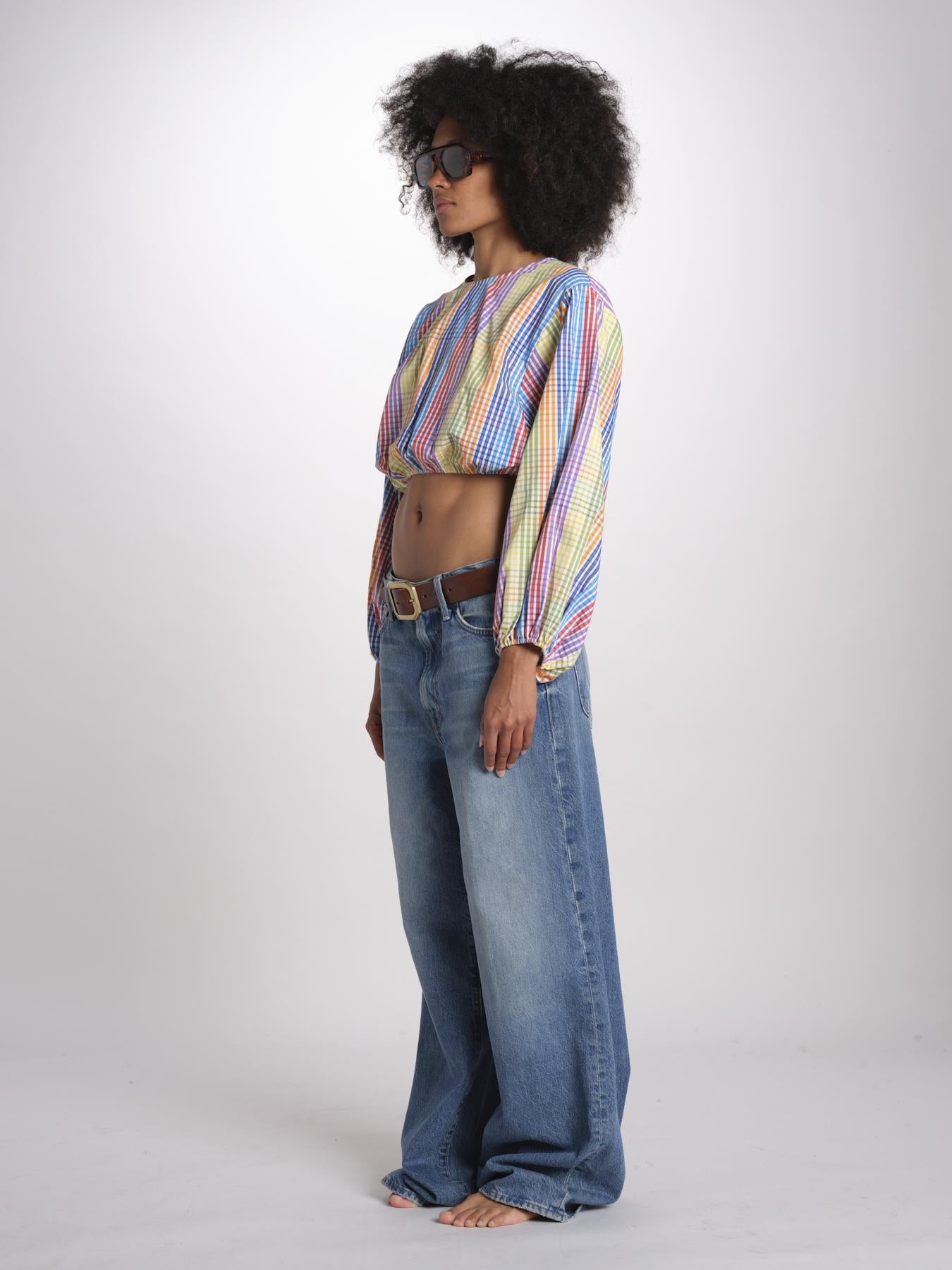Top corto M/L MOD14 BIANCO MULTI milaura 