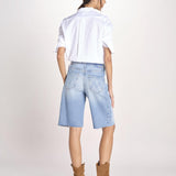 bermuda in denim 4128-1296 OWE SOW SURREAL mother 