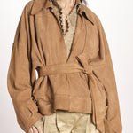 bomber over in camoscio EMMA MJD553PTEX104 BROWN jejia 