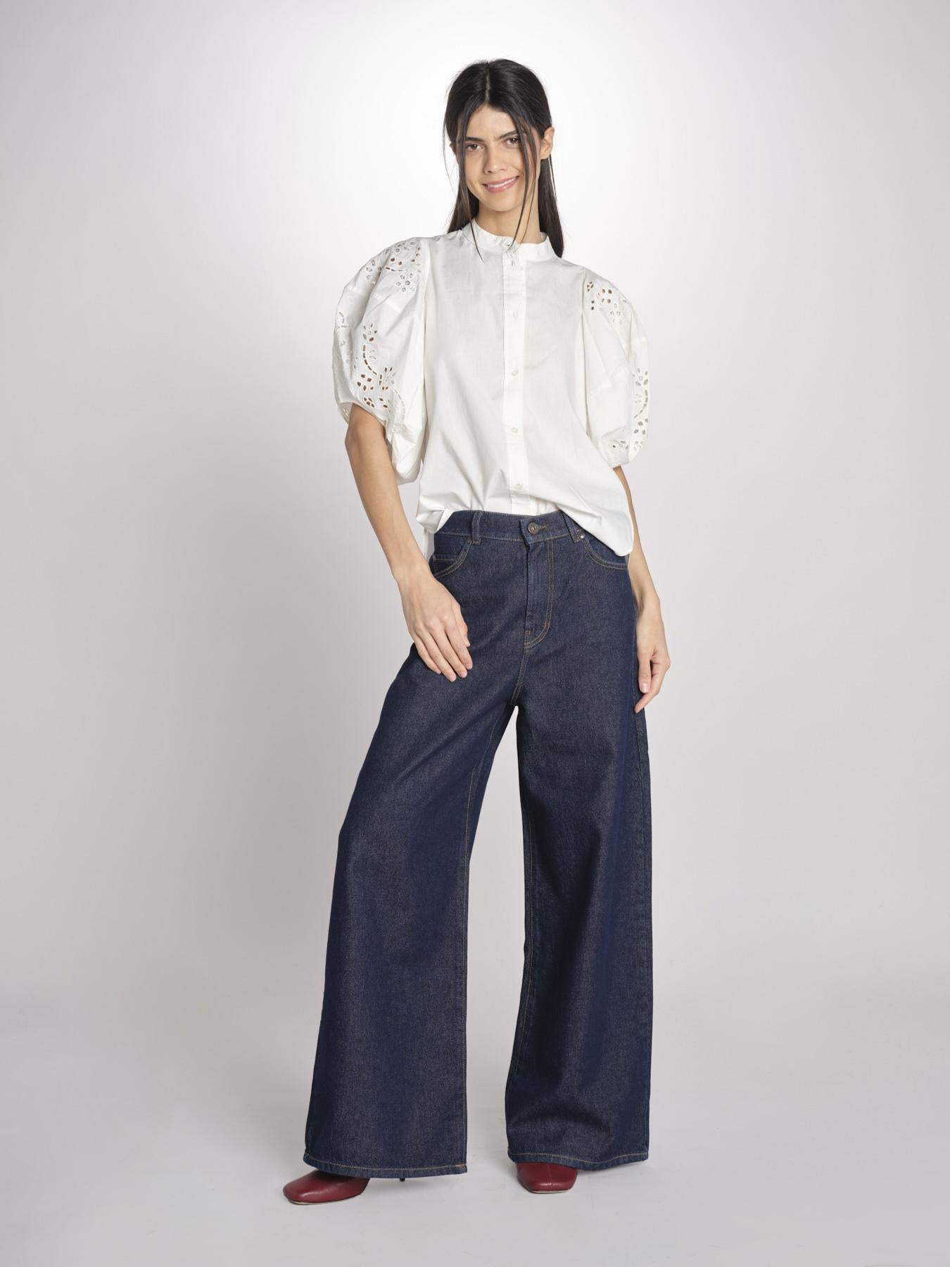 Camicia intarsio FELICE 6eva04-V09829 ECRU vanessa bruno 