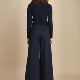 pantalone palazzo TLWC3101W0206ABTPB NIGHT BLUE T0457 the latest 