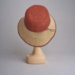 CAPELINE cappello in paglia bicolor DEMI CAPELINE CROCHET 01BG196 AR bagatelle france 