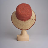 CAPELINE cappello in paglia bicolor DEMI CAPELINE CROCHET 01BG196 AR bagatelle france 