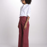 pantalone dritto in cotone MELODY 684 17025 quelledue 