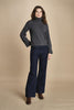 denim a zampa con taschine