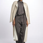 2857 top asimmetrico in crepe satin 2857 STONE MEDIUM dusan 