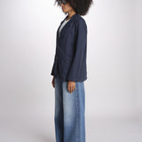 giacca due bottoni in cotone LIVI ESSELING NAVYBLUE true avenue 