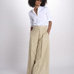 pantalone largo con nervature ORIANA 540 50340 quelledue 