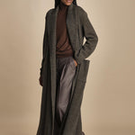 pantalone in flanella con pinces MAFALDA T 357194 73 quelledue 