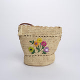MAVO mini bag con fiori ricamati 01BG534 ECRU bagatelle france 