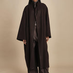 cappotto lungo cimosato T8734U MORO dusan 