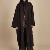 cappotto lungo cimosato T8734U MORO dusan 