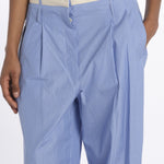 Pantalone  pences con cintura bianca DIANA PANT LIGHTBLUE jejia 