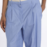 Pantalone  pences con cintura bianca DIANA PANT LIGHTBLUE jejia 