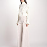 pantalone largo con nervature ORIANA 540 54 85 PABBLE quelledue 