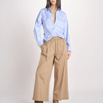 pantalone con elastico in popeline GOLFO 2615131102600 005 TERRA weekend maxmara 