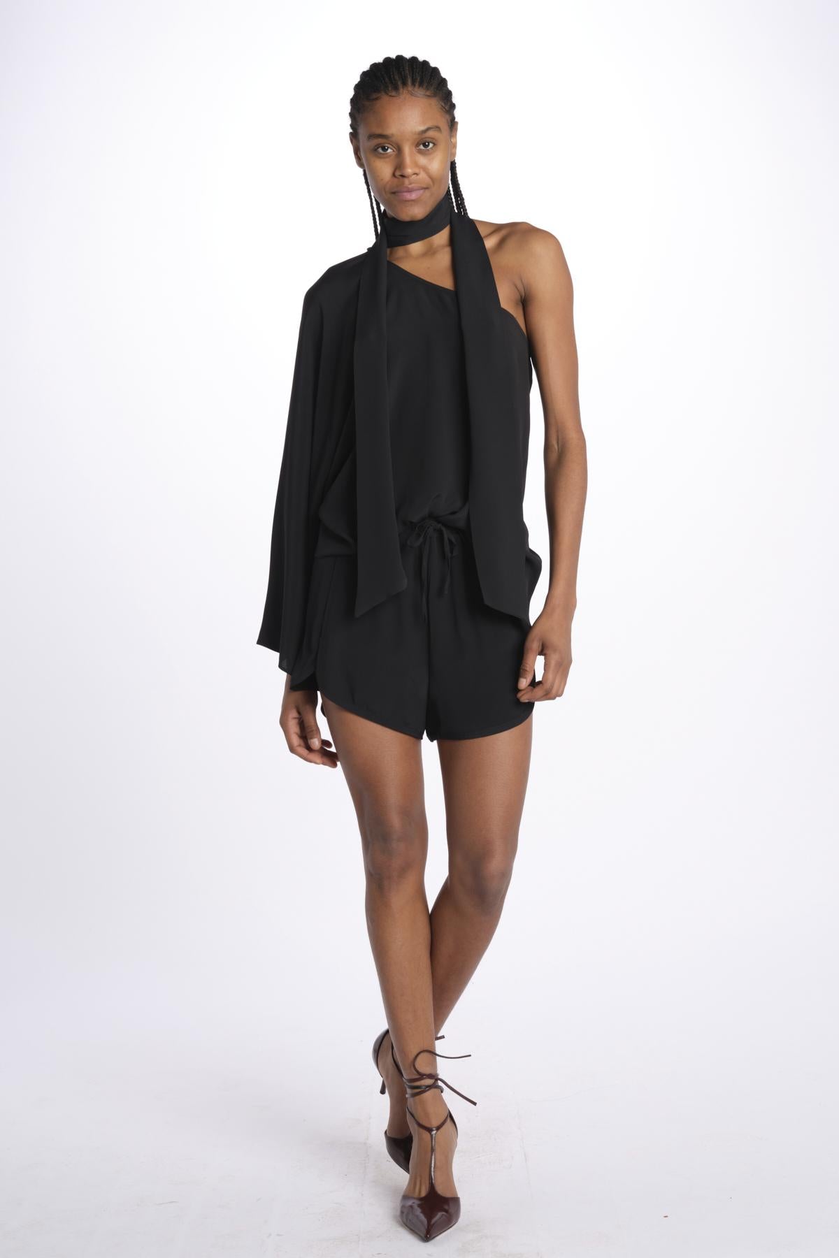 Shorts con coulisse 40810-412 NERO federica tosi 
