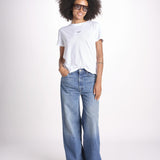 t-shirt girocollo con ali strass JWTS01669 BLANC 101 zadig & voltaire 
