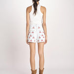 short in denim EMBROIDERED CHERRY 349041 DENIM farm rio 