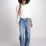 camicia con rouge POEMA SH005 ECRU laurence bras 