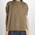 camicia guru a manica corta 5410 85237 MILITARE aspesi 
