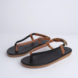 Sandalo Infradito ZOI bicolore ZOI BLACK TAN ancient greek 