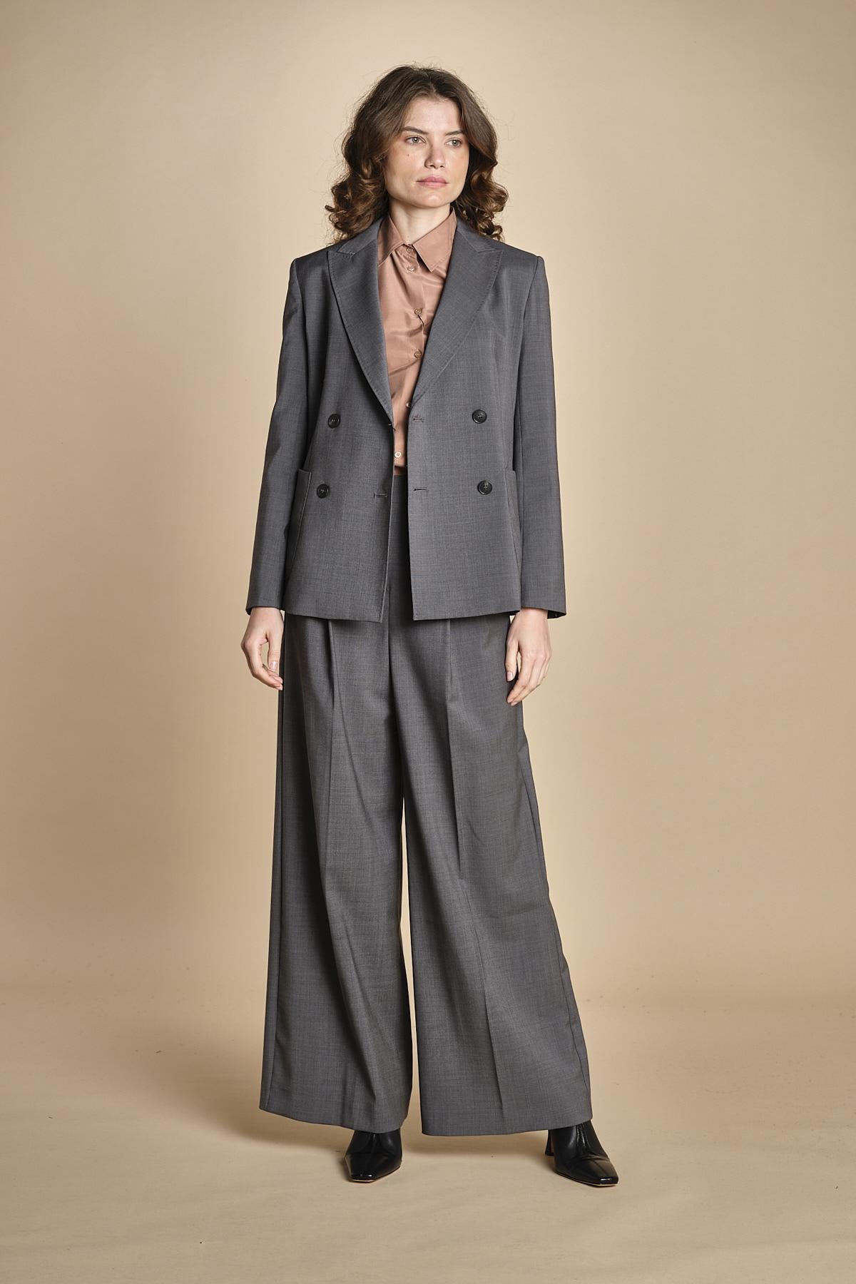 doppiopetto tela lana ORNATI 2525046012600 GRIGIO weekend maxmara 