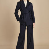 giacca in  fresco lana  con cintura TESO 2525046031600 001 weekend maxmara 