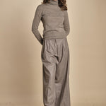 pantalone due pinces lana e seta. PETRA PE81 RES MA nine in the morning 