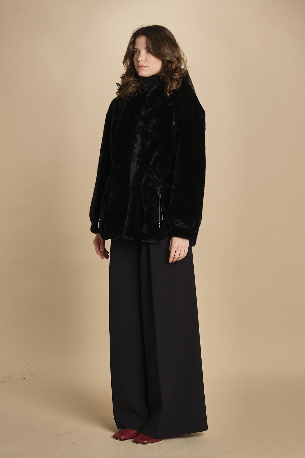 parka ecofur. SELENA NOIR giovanni paris 