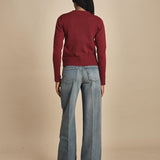 d2501005 girocollo slim by milaura. d2501005 10868 BORDEAUX milaura 