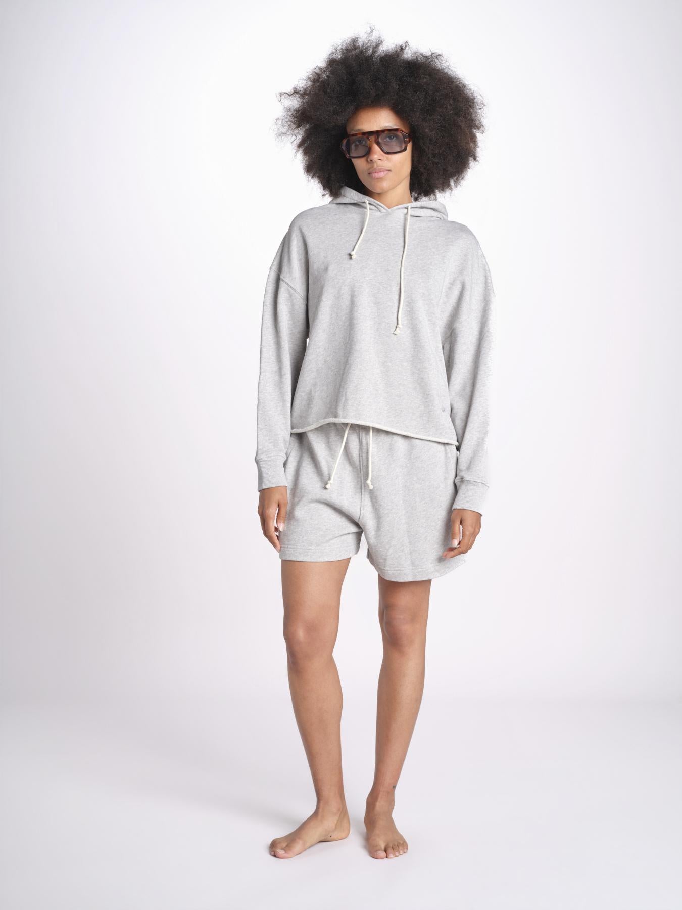 felpa con cappuccio EDGE03.07 80 GREY MEL. merz b 