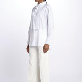 Camicia plastron con rouches MOD.5402 BIANCO aspesi 