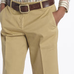 Pantalone MELODY D cropped cotone tinto capo MELODYD408801 12 quelledue 