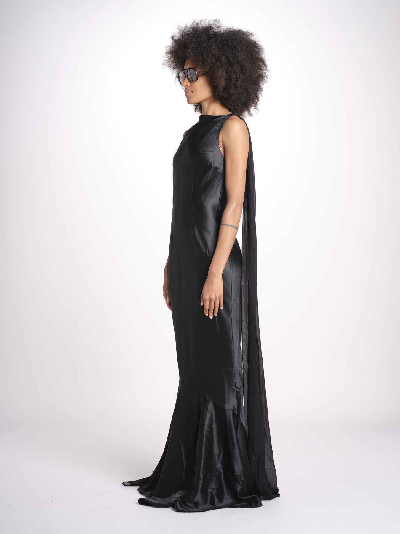 abito sirena 10120 BLK retrofete 
