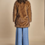 giaccone in ecovolpe LESTOR BEIGE ba&sh 