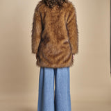 giaccone in ecovolpe LESTOR BEIGE ba&sh 