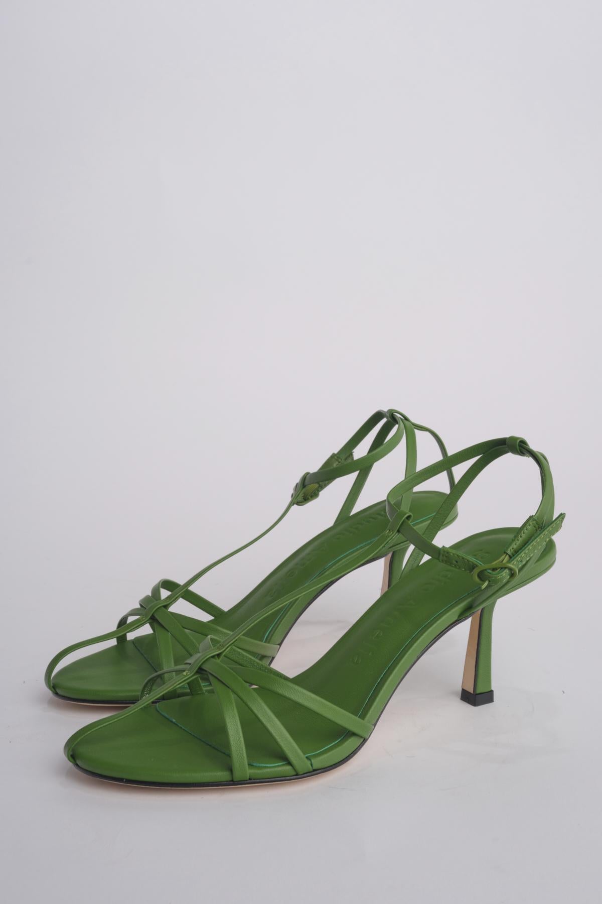 Sandalo AVIARY 70 HEEL F836CFS GREEN studio AMELIA 