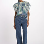 HUDALLA51 camicia  check con maniche a sbuffo HUDALLA51 C1365 bellerose 