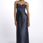 Abito HALEY lungo bustiere 12247954 NAVY malina 