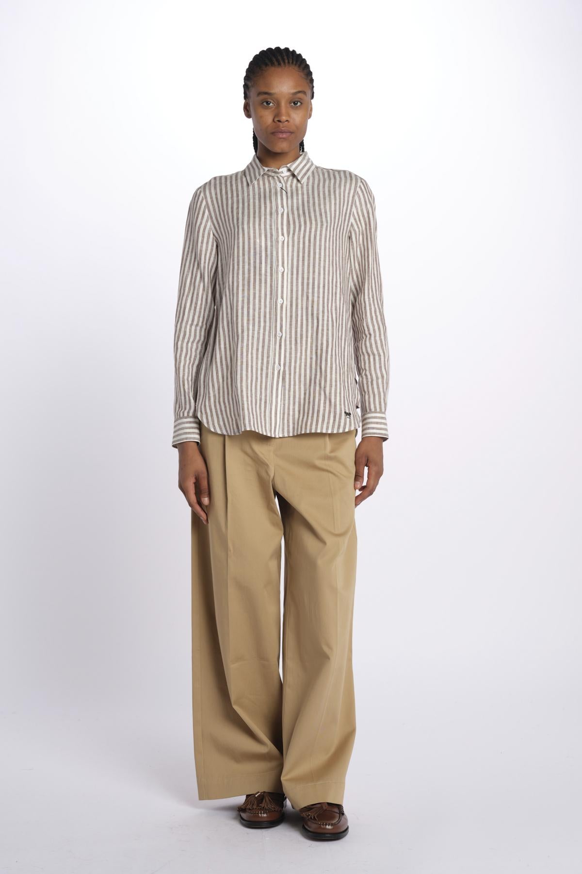 Camicia JOSEF lino righe 2515111052600 014 weekend maxmara 