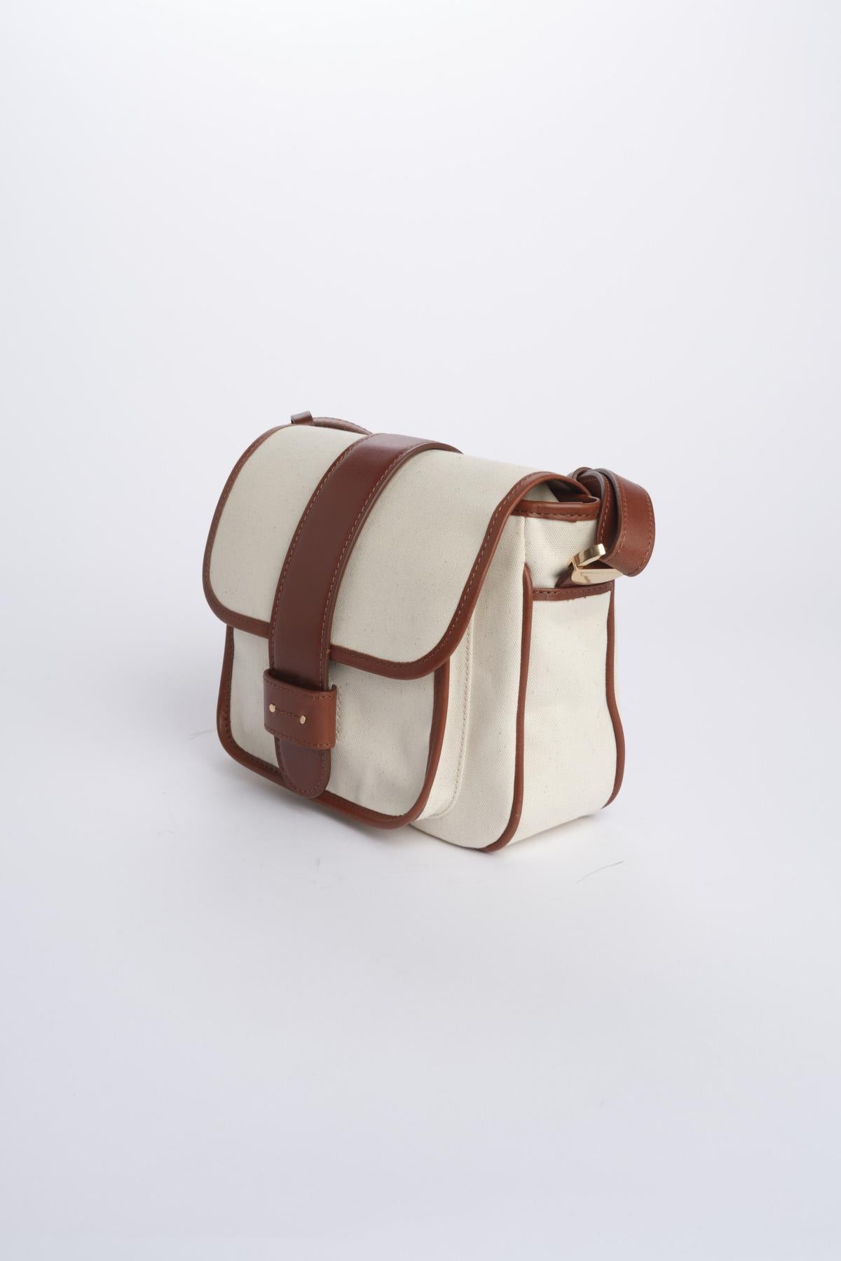 Tracolla canvas pelle SAC A RABAT IVOIRE002 vanessa bruno 