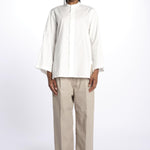 Camicia collo guru con tasca BELGRADE OFFWHITE sofie d'hoore 