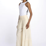 EMILE pantaloni con balze EMILE SAND laraethnics 