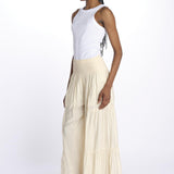EMILE pantaloni con balze EMILE SAND laraethnics 