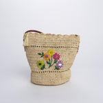 MAVO mini bag con fiori ricamati 01BG534 ECRU bagatelle france 
