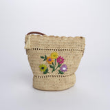 MAVO mini bag con fiori ricamati 01BG534 ECRU bagatelle france 