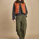 gilet reversibile in nylon e ecopelliccia JENSA CBA COMBO bellerose 